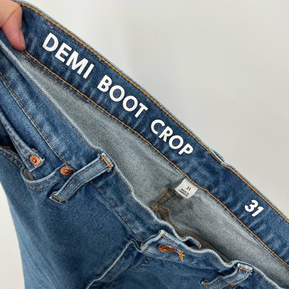 J. Crew Billie Demi-Boot Cropped Jeans in Lantern Wash Distressed - Picture 5 of 11